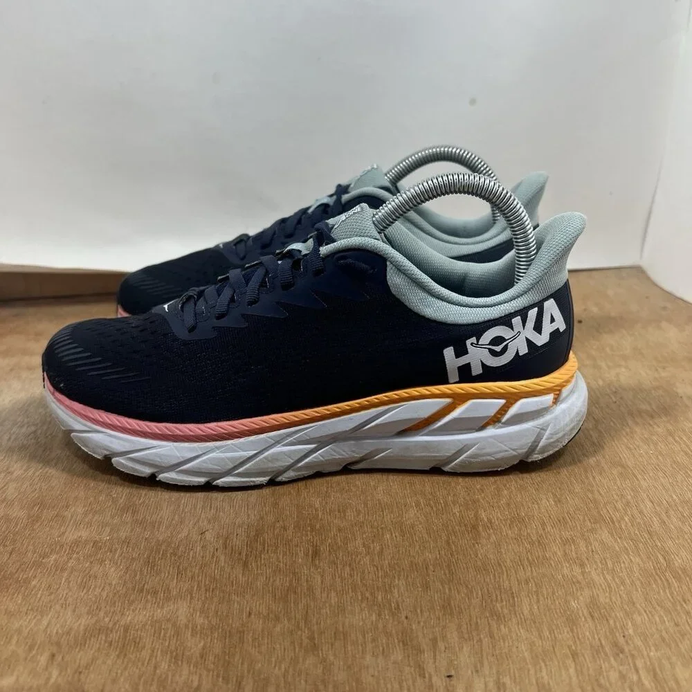 Hoka One One Clifton 7 Womens Size 7.5 US Blue Running Shoes